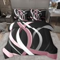 thumbnail image 1 of Homewish Geometric Stripes 7-Piece King Bedding Set - Abstract Lines Vintage, 1 of 8
