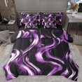 thumbnail image 1 of Homewish Geometric Stripes 7-Piece Reversible Queen Comforter Set, Vintage Design, 1 of 8