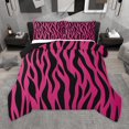 thumbnail image 1 of Homewish Geometric Stripes Bedding Comforter Set,Abstract Zebra Print Twin Comforter Sets,Pink Black Bedding Set For Girls Kids,Luxury Bedroom Decor Reversible,2-Piece, 1 of 8