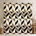 thumbnail image 1 of Homewish Geometric Stripes Black Out Curtains for Female Men Women,Retro Minimalist Curtains Pack of 2 (42x63 Each),Vintage Aesthetic Bedroom Curtains,Microfiber Bedroom Decor, 1 of 6