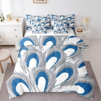 Homewish Geometric Stripes Twin Bedding Sets 7-Piece for Teens Boys Girls,Grey White Bedding Comforter Set Microfiber,Minimalist Lines Breathable Sheet Sets,Microfiber Bedroom Decor,Reversible