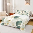 thumbnail image 1 of Homewish Ginkgo Leaves 4-Piece Full Size Sheets For Teens Female Girls,Abstract Gradient Stripes Bed Sheets,Exotic Style Lightweight Sheet Sets,Lightweight Room Decor, 1 of 7