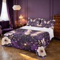thumbnail image 1 of Homewish Girls Butterfly Bed Sheets, Chic Floral Leaf Full Size Sheets, 4pcs, 1 Flat Sheet, 1 Fitted Sheet and 2 Pillowcases, 1 of 6