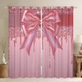 thumbnail image 1 of Homewish Girls Female Cartoon Ribbon Bow Black Out Curtains,Splash Bling Glitter Curtains Pack of 2 (42x63 Each),Dreamy Princess Bow Knot Bedroom Curtains,Breathable Home Decor, 1 of 6