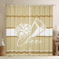 thumbnail image 1 of Homewish Girly Dreamy Dance Blackout Curtains Set of 2 (52x84 Each) For Female Men Teens,Cheer Team Window Curtains,Sport Theme Curtains and Drapes,Breathable Home Decor, 1 of 6