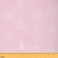 thumbnail image 1 of Homewish Girly Pink Christmas Fabric by the Yard 1 Yard for Teen, Kawaii Xmas Tree Room Decor Fabric by the Yard, Princess Cartoon Theme Sewing Fabric, Luxury Bedroom Decor, 1 of 6