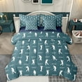 thumbnail image 1 of Homewish Golf Ball 7-Piece Twin Bedding Sets,Sport Game Bedding Comforter Set,Green White Sheet Sets For Boys Teens,Luxury Bedroom Decor Reversible, 1 of 8