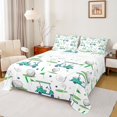 thumbnail image 1 of Homewish Golf Gaming 4 Pieces Queen Sheet Sets for Kids Teens Adults,Sport Gamer Ultra Soft Flat Sheet,Green Teal White Queen Fitted Sheet,Breathable Home Decor, 1 of 7