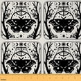 thumbnail image 1 of Homewish Gothic Moth Fabric by the Yard 1 Yard,Boho Bohemain Theme Home Decor Fabric by the Yard,Black Beige Sewing Fabric For Boys Girls,Super Cozy Room Decor, 1 of 6