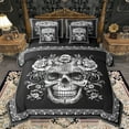 thumbnail image 1 of Homewish Gothic Skeleton Ekull 7-Piece Twin Bedding Sets,Retro Flower Floral Bedding Comforter Set,Victorian Print Sheet Sets For Kids,Super Cozy Room Decor Reversible, 1 of 8
