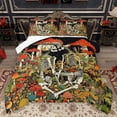 thumbnail image 1 of Homewish Gothic Skeleton Full Size Comforter Sets,Colorful Rustic Mushroom Bedding Comforter Set,,Happy Valentine'S Day Bedding Sets For Girls Boys,Ultra Soft Home Decor Reversible,3pcs, 1 of 8
