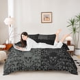 thumbnail image 1 of Homewish Gothic Skull Duvet Cover Queen,Victorian Damask Queen Bedding,Gray Black,Halloween Comforter Cover,Black Reversible,3pcs,1 Duvet Cover and 2 Pillowcases, 1 of 6