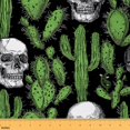 thumbnail image 1 of Homewish Gothic Skull Fabric by the Yard 1 Yard,Green Cactus Home Decor Fabric by the Yard,Spooky Halloween Skeleton Sewing Fabric For Girls Teens,Luxury Bedroom Decor, 1 of 6