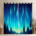 thumbnail image 1 of Homewish Gradient Aurora Blackout Curtains Set of 2 (52x84 Each) for Female Men Adults,Starry Sky Window Curtains,Abstract Ombre Curtains and Drapes,Lightweight Room Decor, 1 of 6