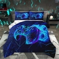 thumbnail image 1 of Homewish Graffiti Game Console Bedding Comforter Set,Modern Video Game Twin Comforter Sets,Blue Black Bedding Set For Boys,Breathable Home Decor Reversible,2pcs, 1 of 8