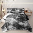 thumbnail image 1 of Homewish Gray Ombre Cheetah Print Twin Quilt Set,Geometric Abstract Twin Coverlet Set,2 Pieces, 1 of 7