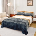 thumbnail image 1 of Homewish Gray Orange Deepblue Twin Sheet Sets,Modern Ink Painting Twin Fitted Sheet,Abstract Splatter Ink Flat Sheet For Adults,Luxury Bedroom Decor,3 Pieces, 1 of 7