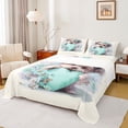 thumbnail image 1 of Homewish Green Bowtie Yorkshire Terrier Queen Sheets,Pet Lovers Queen Sheet Sets,Daisy Decor,4 Pieces,1 Flat Sheet, 1 Fitted Sheet and 2 Pillowcases, 1 of 6