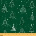 thumbnail image 1 of Homewish Green Christmas Tree 01, Kawaii Cute Cartoon Room Decor Fabric by the Yard, Teens Boys Girls Kids Sewing Fabric, Lightweight Room Decor, 1 of 6