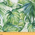 thumbnail image 1 of Homewish Green Palm Leaf 01, Cartoon Plant Botanical Room Decor Fabric by the Yard, Teens Kids Adult Sewing Fabric, Luxury Bedroom Decor, 1 of 6