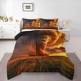 thumbnail image 1 of Homewish Grey Orange Tornado Bedding Comforter Set 2pcs for Female Men Adults,Natural Disaster Twin Comforter Sets Microfiber,Abstract Nature Theme Breathable Bedding Set,Lightweight Room Decor, 1 of 8