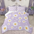 thumbnail image 1 of Homewish Groovy Flower Floral Bedding Comforter Set, Dreamy Purple Cartoon Twin Comforter Sets, Princess Style Reversible Bedding Set, Microfiber Bedroom Decor, 2-Piece, 1 of 9