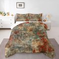 thumbnail image 1 of Homewish Grunge Tie Dye Full Size Comforter Sets,Aesthetic Geometric Bedding Comforter Set,Orange,Reversible,3pcs,1 Comforter and 2 Pillowcases, 1 of 7