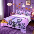thumbnail image 1 of Homewish Halloween ABC Print N Queen Sheets,Personalized Monogrammed Gifts Queen Sheet Sets,4-Piece,1 Flat Sheet,1 Fitted Sheet and 2 Pillowcases, 1 of 6