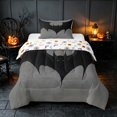 thumbnail image 1 of Homewish Halloween Bat Twin Comforter Sets, Gothic Animal Bedding Set, Gray Black, Pumpkin Bat Reversible, 2 Pieces 1 Comforter and 1 Pillowcase, 1 of 5