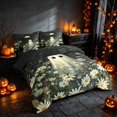 thumbnail image 1 of Homewish Halloween Ghost Twin Bedding, Daisy Flower Bedding Comforter Set, Dark Sage Off White, Black Reversible 7 Pieces, 1 of 6