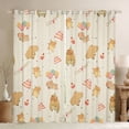 thumbnail image 1 of Homewish Happy Birthday Party Black Out Curtains, Kawaii Cartoon Capibara Curtains Pack of 2 (42x63 Each), Cute Animal Lover Bedroom Curtains, Blackout Curtains Home Decor, 1 of 6