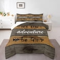thumbnail image 1 of Homewish Happy Camping 3-Piece Full Size Comforter Sets for Boys Girls,Retro Rustic Cabin Bedding Comforter Set,Adventure Theme Lightweight Bedding Sets,Microfiber Bedroom Decor,Reversible, 1 of 8