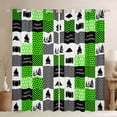thumbnail image 1 of Homewish Happy Camping Blackout Curtains Set of 2 (52x84 Each) for Female Men Adults,Adventure Theme Window Curtains,Geometric Plaid Checkered Curtains and Drapes,Lightweight Room Decor, 1 of 6
