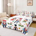 thumbnail image 1 of Homewish Happy New Year Full Size Sheets 4-Piece for Boys Girls Teens,Christmas Nutcracker Breathable Bed Sheets,Xmas Festival Lightweight Sheet Sets,Ultra Soft Home Decor, 1 of 7