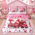 thumbnail image 1 of Homewish Happy Valentine'S Day 7-Piece Twin Bedding Sets,Cute Cartoon Gnome Bedding Comforter Set,Red Sweet Cherry Sheet Sets For Girl Kids,Ultra Soft Home Decor Reversible, 1 of 8