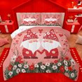 thumbnail image 1 of Homewish Happy Valentine'S Day Full Size Comforter Sets,Kawaii Cartoon Gnome Bedding Comforter Set,Cute Colorful Flower Bedding Sets For Gtirls Teens,Super Cozy Room Decor Reversible,3 Pieces, 1 of 8