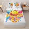 thumbnail image 1 of Homewish Heart Shaped Baseball Ice Cream Print Zipper Full Size Comforter Sets with Fitted Sheet and 2 Pillowcases,Waffle Cone Zipper Bedding Set For Kids Boys And Girls,Reversible,4 Pieces, 1 of 7