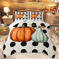thumbnail image 1 of Homewish Hello Fall Bedding Comforter Set,Autumn Pumpkin Twin Comforter Sets,Geometric Polka Dots Bedding Set For Girls Kids,Breathable Home Decor Reversible,2 Pieces, 1 of 8