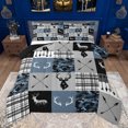 thumbnail image 1 of Homewish Hippie Rustic Farmhouse Queen Comforter Set, Tribal Western Deer Bedding Sets, Vintage Fashion Style Reversible Bedding Comforter Set, Lightweight Room Decor, 3 Pieces, 1 of 8