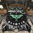 thumbnail image 1 of Homewish Hippie Tribal Moth Bedding Comforter Set, Mystic Sun Moon Galaxy Twin Comforter Sets, Western Life Tree Reversible Bedding Set, Ultra Soft Bedroom Decor, 2pcs, 1 of 8