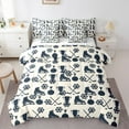 thumbnail image 1 of Homewish Ice Hockey 7-Piece Twin Bedding Sets For Teens,Ball Game Bedding Comforter Set,Sport Theme Breathable Sheet Sets,Luxury Bedroom Decor,Reversible, 1 of 8