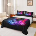thumbnail image 1 of Homewish Ice Hockey Athlete Queen Sheet Sets for Kids, Modern Sports Lover Flat Sheet, Est Hockey Sleep Queen Fitted Sheet, Super Cozy Room Decor, 4-Piece, 1 of 7
