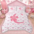 thumbnail image 1 of Homewish Initial Alphabet D Girl 2pcs Bedding Comforter Set,Kawaii Pink Bowtie Twin Comforter Sets,Dreamy Princess Breathable Bedding Set,Super Cozy Room Decor,Reversible, 1 of 8