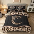 thumbnail image 1 of Homewish Princess Initial C Letter Bedding Comforter Set 7pcs for Girls Women, Fashion Bowknot Monogrammed King Bedding Sets, Black Reversible, 1 of 9