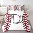 thumbnail image 1 of Homewish Initial D Letter Bedding Comforter Set 7pcs for Teen, Baseball Sports Lover Queen Bedding Sets, Cartoon Ball Print Reversible Queen Sheet Sets, Ultra Soft Bedroom Decor, 1 of 7
