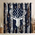 thumbnail image 1 of Homewish Jungle Animal Deer Black Out Curtains for Teenagers,Retro American Flag Curtains Pack of 2 (42x63 Each),Abstract Vintage Aesthetic Bedroom Curtains,Super Cozy Room Decor, 1 of 6
