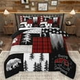 thumbnail image 1 of Homewish Jungle Wildlife Bear Bedding Comforter Set,Happy Camping Twin Comforter Sets,Cute Bear Paws Bedding Set For Boys Kids,Super Cozy Room Decor Reversible,2-Piece, 1 of 8