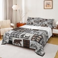thumbnail image 1 of Homewish Jungle Wildlife Wolves Full Size Sheets,Wild Bear Paws Bed Sheets,Rustic Farmhouse Cabin Sheet Sets For Adults,Super Cozy Room Decor,4 Pieces, 1 of 7