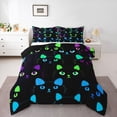 thumbnail image 1 of Homewish Kawaii Animal Black Cat Full Size Comforter Sets 3-Piece for Teens,Cartoon Pets Bedding Comforter Set,Abstract Gradient Lightweight Bedding Sets,Ultra Soft Home Decor,Reversible, 1 of 8