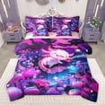 thumbnail image 1 of Homewish Kawaii Animal Salamander Bedding Comforter Set 7-Piece for Boys Girls,Ocean Axolotl King Bedding Sets,Abstract Botanical Mushroom Ultra Soft Bed Sheets,Super Cozy Room Decor,Reversible, 1 of 8